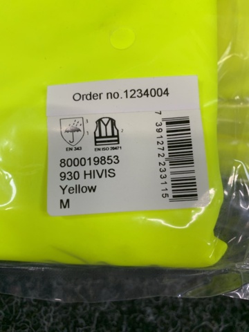 1425841-4 Regnbyxa L.Brador varsel 930 Hi-Vis, Strl M