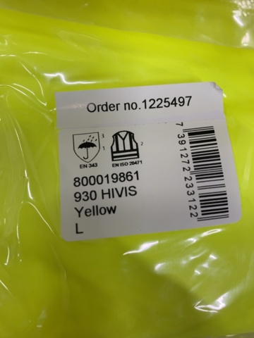 1425843-4 Regnbyxa L.Brador varsel 930 Hi-Vis, Strl L