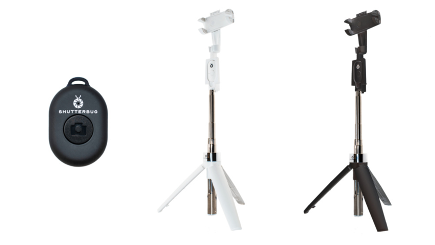 1425871-1 Shutterbug, 4590 st – premium Bluetooth-fjärrkontroller & selfiesticks