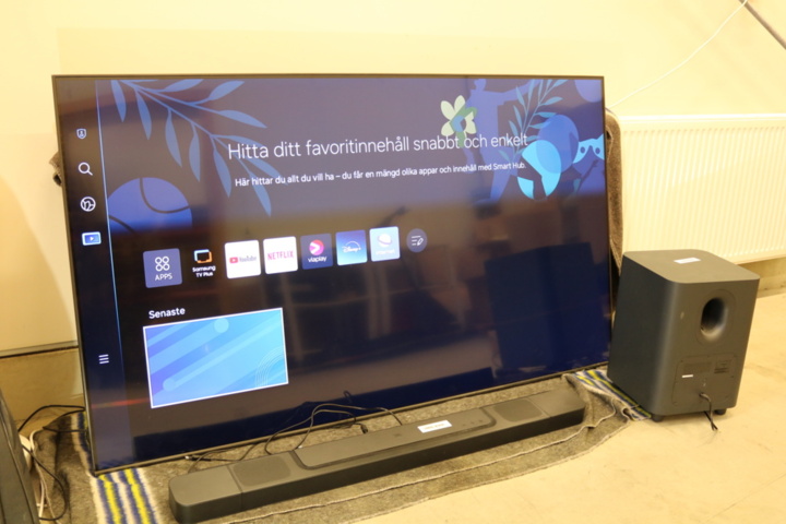 1416601-1 TV 75 inch Samsung QE75 with home theater system