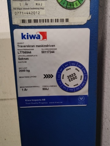 1428700-41 Traverssystem 2000 kg