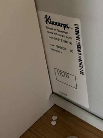 1406508-6 3 st. skåp med skjutdörrar  Kinnarps