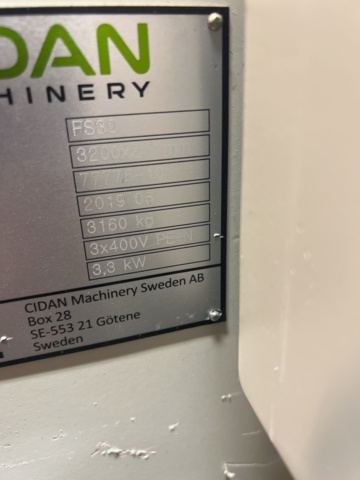 1395785-16 Kantbockmaskin med CNC-styrning - Göteneds/CIDAN FS30 -2019