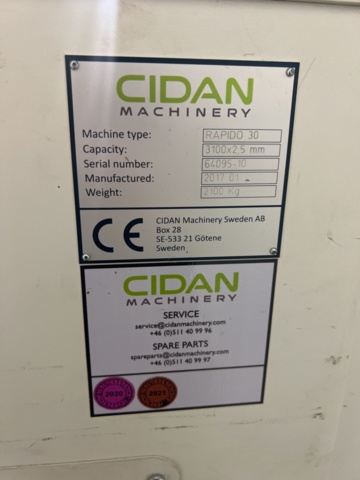 1395728-9 Gradsax Göteneds/CIDAN Rapido 30 -2017