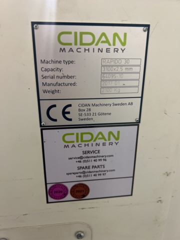 1395728-10 Gradsax Göteneds/CIDAN Rapido 30 -2017