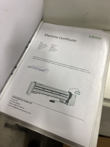 1395729-17 Kantvik med in- och utmatningsbord och tillbehör - Göteneds/CIDAN K25-30 -2017