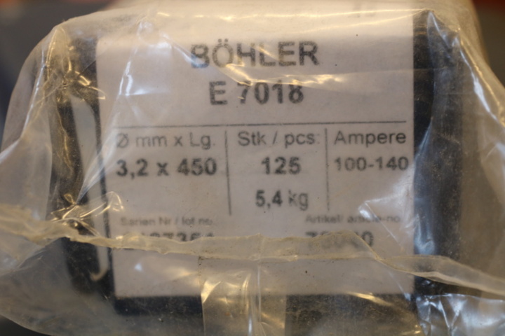 1416610-10 Elektrod Böhler E 7018 3,2x450. 9 paket