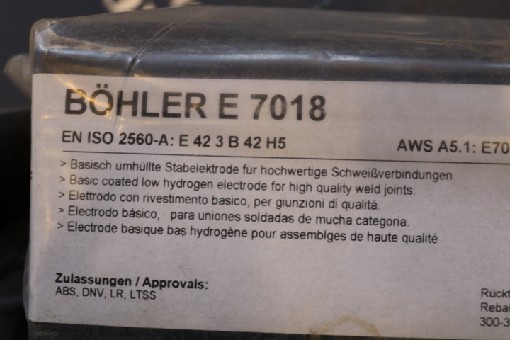 1416610-8 Elektrod Böhler E 7018 3,2x450. 9 paket