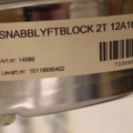 1416611-6 Snabblyftblock 2 ton - Svero