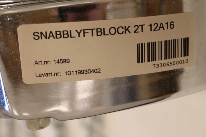 1416611-6 Snabblyftblock 2 ton - Svero