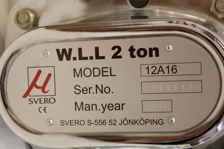 1416611-7 Snabblyftblock 2 ton - Svero