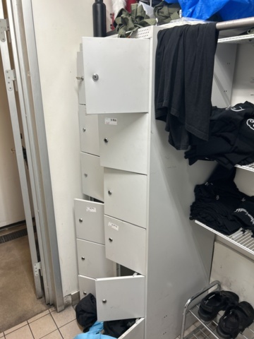 1423318-6 Interior design from staff room - storage and shelving system