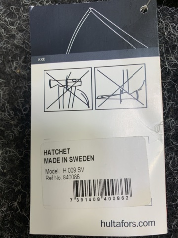 1429702-4 2 st Yxor Hultafors H 009 SV