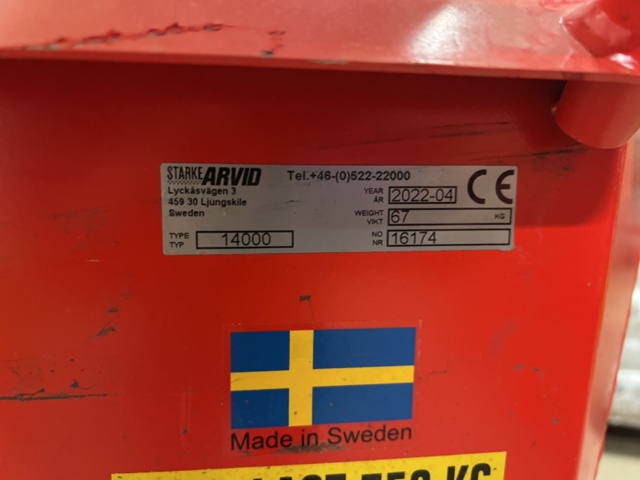 1419980-3 Avfallscontainer på hjul - Starke Arvid 14000 -2022