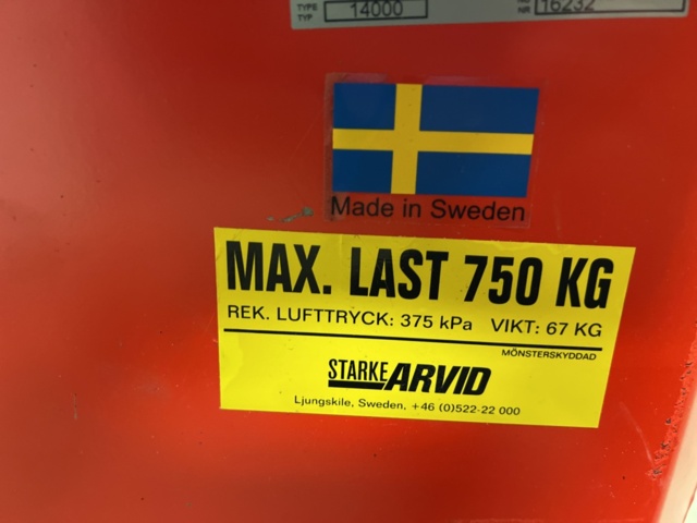 1419981-4 Avfallscontainer på hjul - Starke Arvid 14000 -2022