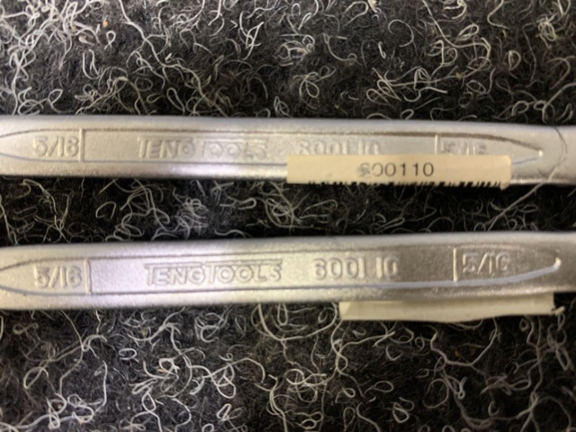 1429726-17 Sortiment med u-ringnycklar tum TengTools