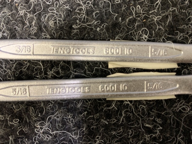 1429726-18 Sortiment med u-ringnycklar tum TengTools