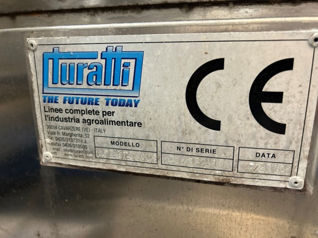 1343881-4 Komplett Turatti tork- och kyl-linje för sallad och bladgrönsaker