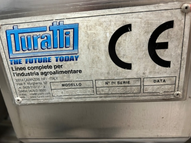 1343881-30 Komplett Turatti tork- och kyl-linje för sallad och bladgrönsaker