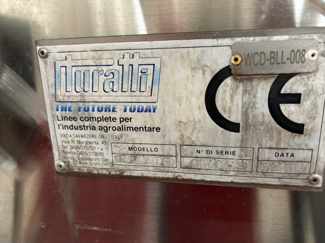 1343881-32 Komplett Turatti tork- och kyl-linje för sallad och bladgrönsaker