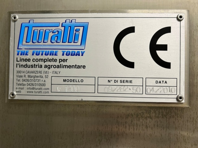 1343881-48 Komplett Turatti tork- och kyl-linje för sallad och bladgrönsaker