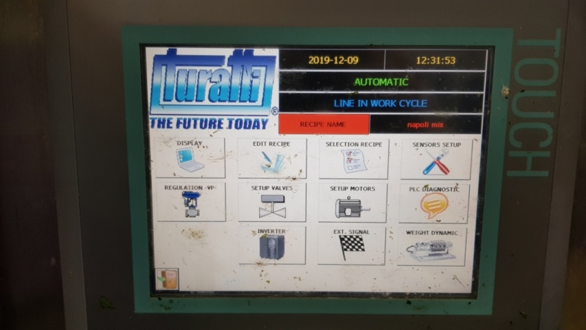 1343881-67 Komplett Turatti tork- och kyl-linje för sallad och bladgrönsaker