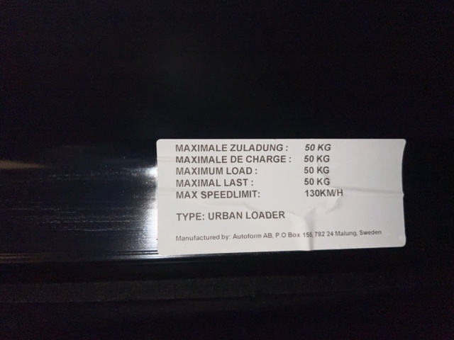 1430281-9 Roof box Calix Urban Loader