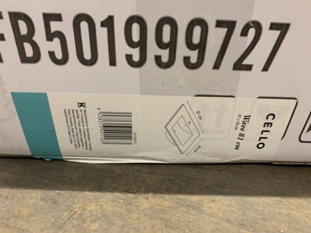 1191307-4 Tvättställ Cello Wave 81cm