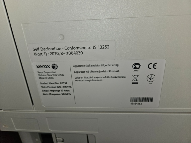 918961-21 Kontorsmöbler, Fritz Hansen bord & stolar, skrivare m.m.