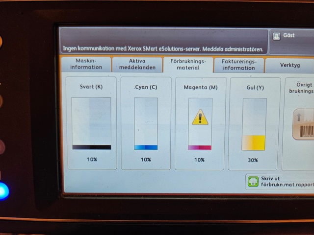918961-23 Kontorsmöbler, Fritz Hansen bord & stolar, skrivare m.m.
