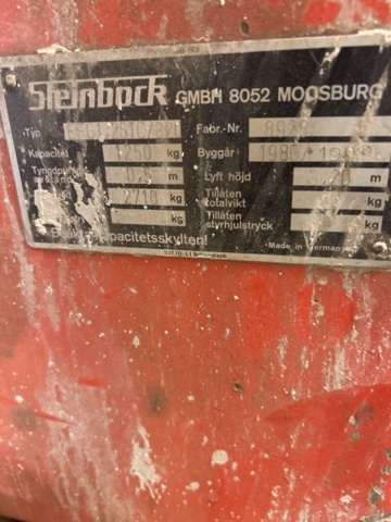 1296748-14 Motviktstruck Steinbock EFG 125 T (1986)