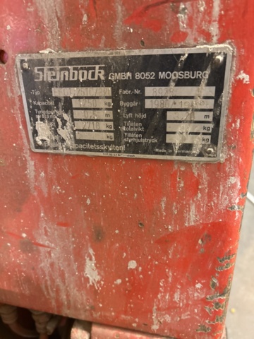 1296748-15 Motviktstruck Steinbock EFG 125 T (1986)