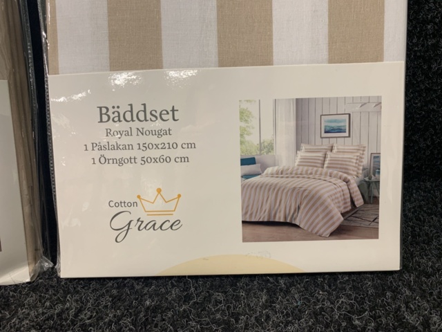 1299824-3 2 st Bäddset Cotton Grace, Royal Nougat