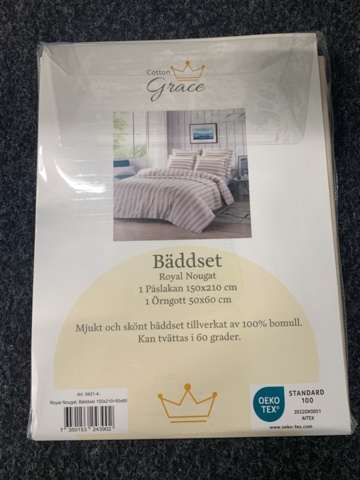 1299824-4 2 st Bäddset Cotton Grace, Royal Nougat