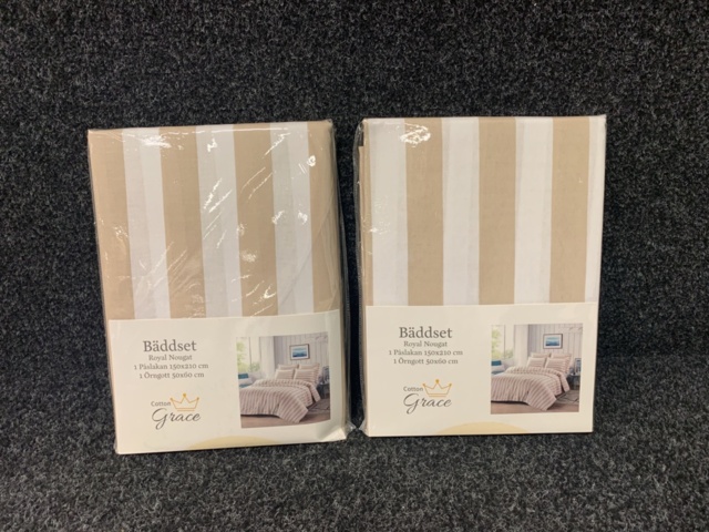 1301473-2 2 st Bäddset Cotton Grace, Royal Nougat