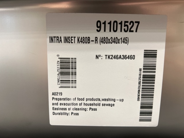 1422932-5 Diskho Intra Barents BK480B1-R025 Insatsbänk