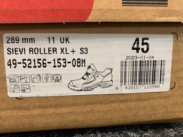 1430751-5 Skyddsskor Sievi Roller XL + S3, Strl 45