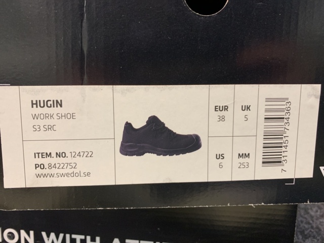 1430762-5 Skyddsskor Gesto Hugin S3 SRC, Strl 38