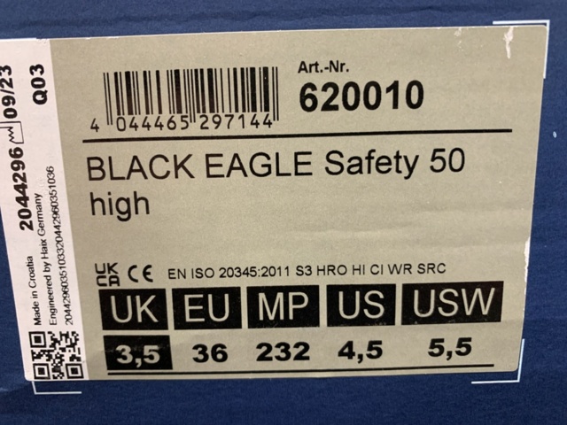 1430769-5 Skyddskängor Haix Eagle, Strl 36