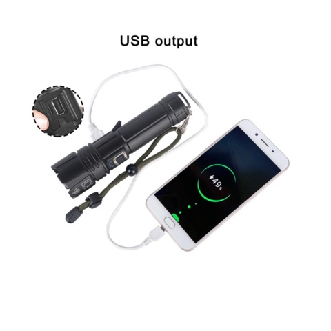 1431010-5 LED-ficklampa 3000 lumen 30W USB-C - Fri frakt