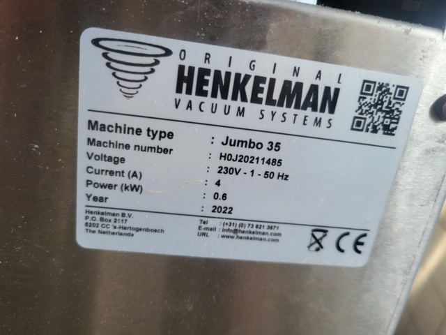 1407970-2 Henkelman Jumbo 35 – Professionell kammarvakuummaskin