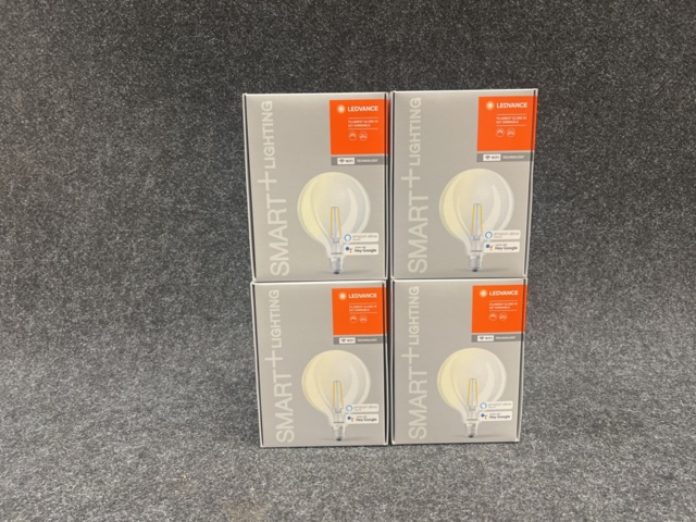 4 LED bulbs Ledvance Filament Globe 60 E27 Dimmable - PS Auction - We ...