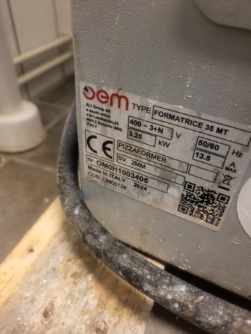 1431126-3 OEM Pizzapress – Modell Formatrice 35 MT (2024)