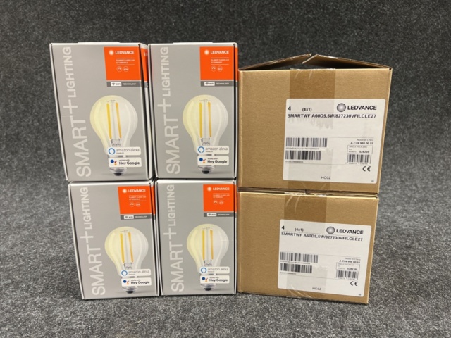 8 LED lamps Ledvance Filament Classic A 60 E27 Dimmable - PS Auction ...
