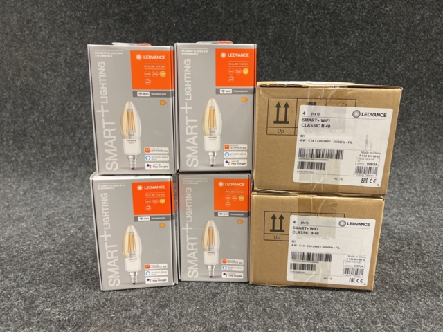 8 LED lamps Ledvance Filament Classic B40 E14 Dimmable - PS Auction ...