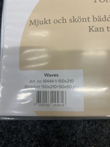 1336909-4 2 st Bäddset Cotton Grace, Waves