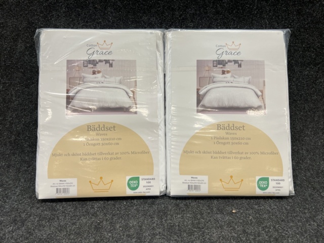 1336910-2 2 st Bäddset Cotton Grace, Waves