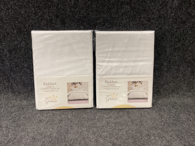 1384029-2 2 st Bäddset Cotton Grace, Flakes