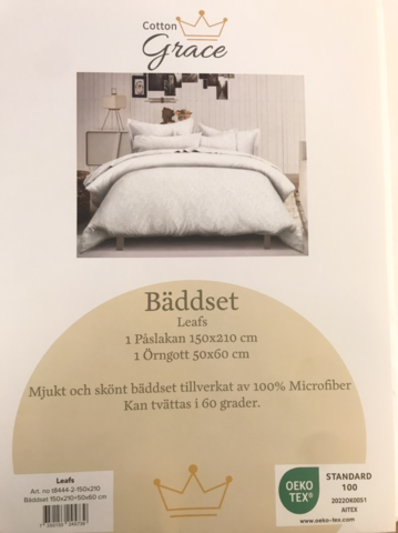 1336940-3 2 st Bäddset Cotton Grace, Leafs