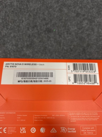 1429414-3 Gamingheadset SteelSeries Arctis Nova 5 Wireless (svart)